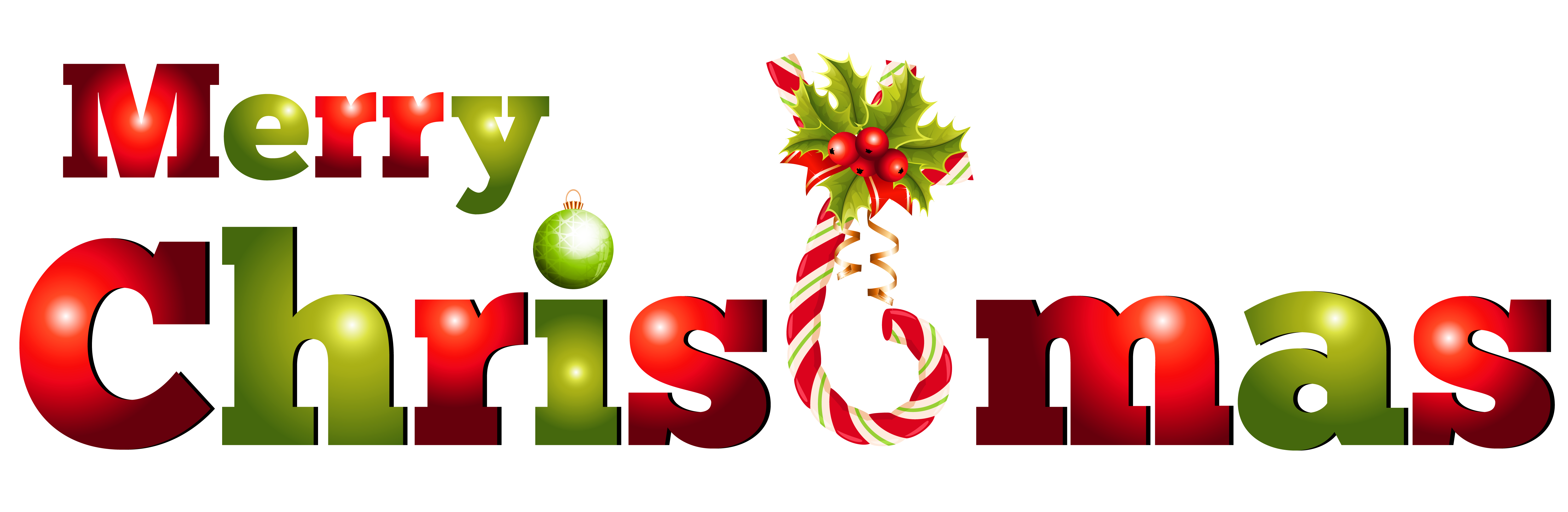 Merry Christmas Text PNG Pic