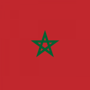 Transparente bandiera maroccia