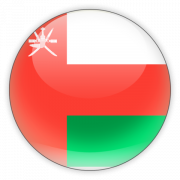 Oman Flagge transparent
