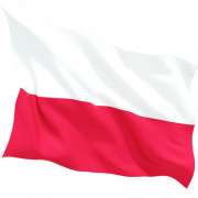 Image PNG de drapeau polonais