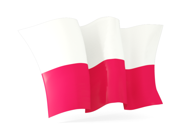 Polonia bandiera trasparente