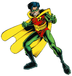 Super -herói Robin transparente