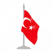 Turchia Flag trasparente
