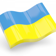 Ukraine Flagge transparent