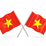 Vietnam -Flagge transparent