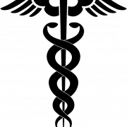 رمز الطبيب Caduceus شفاف