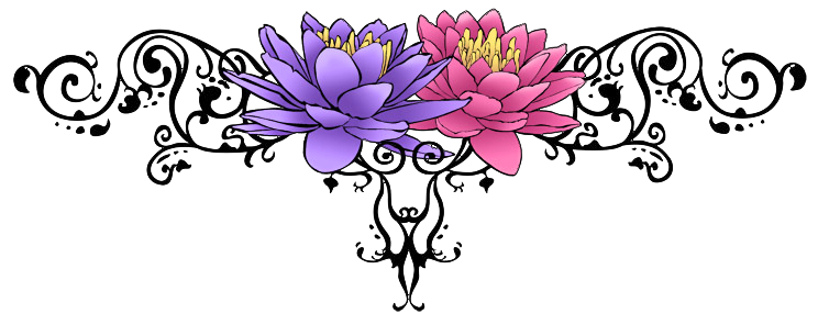 Gambar png tato bunga gratis
