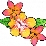 Tatuaje de flores PNG Clipart