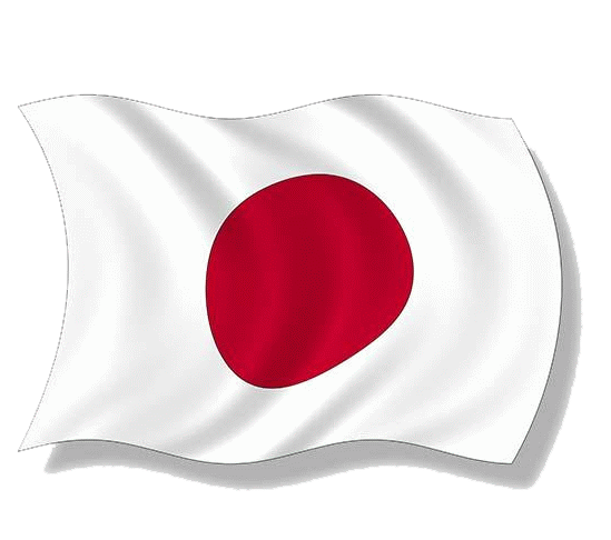 Japan vlaggen transparant