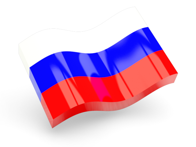 علم روسيا شفاف