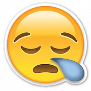 Triste pleurer emoji PNG