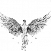 Ангел татуировки прозрачные