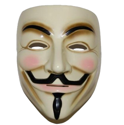 Anoniem masker transparant