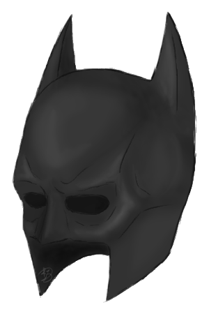 Batman Maske transparent