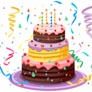 Arquivo PNG de bolo de aniversário
