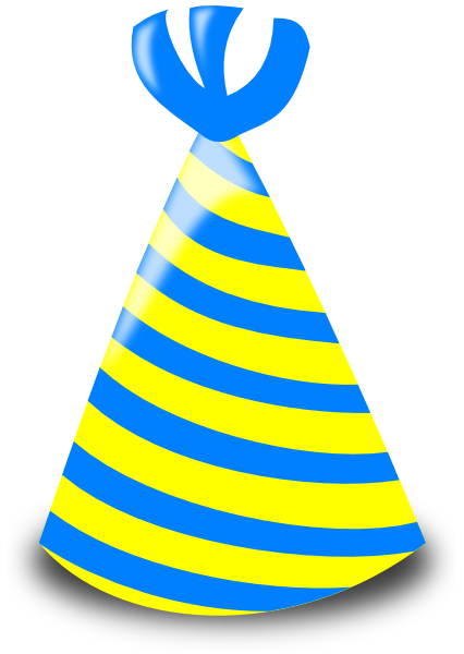 Chapéu de aniversário transparente