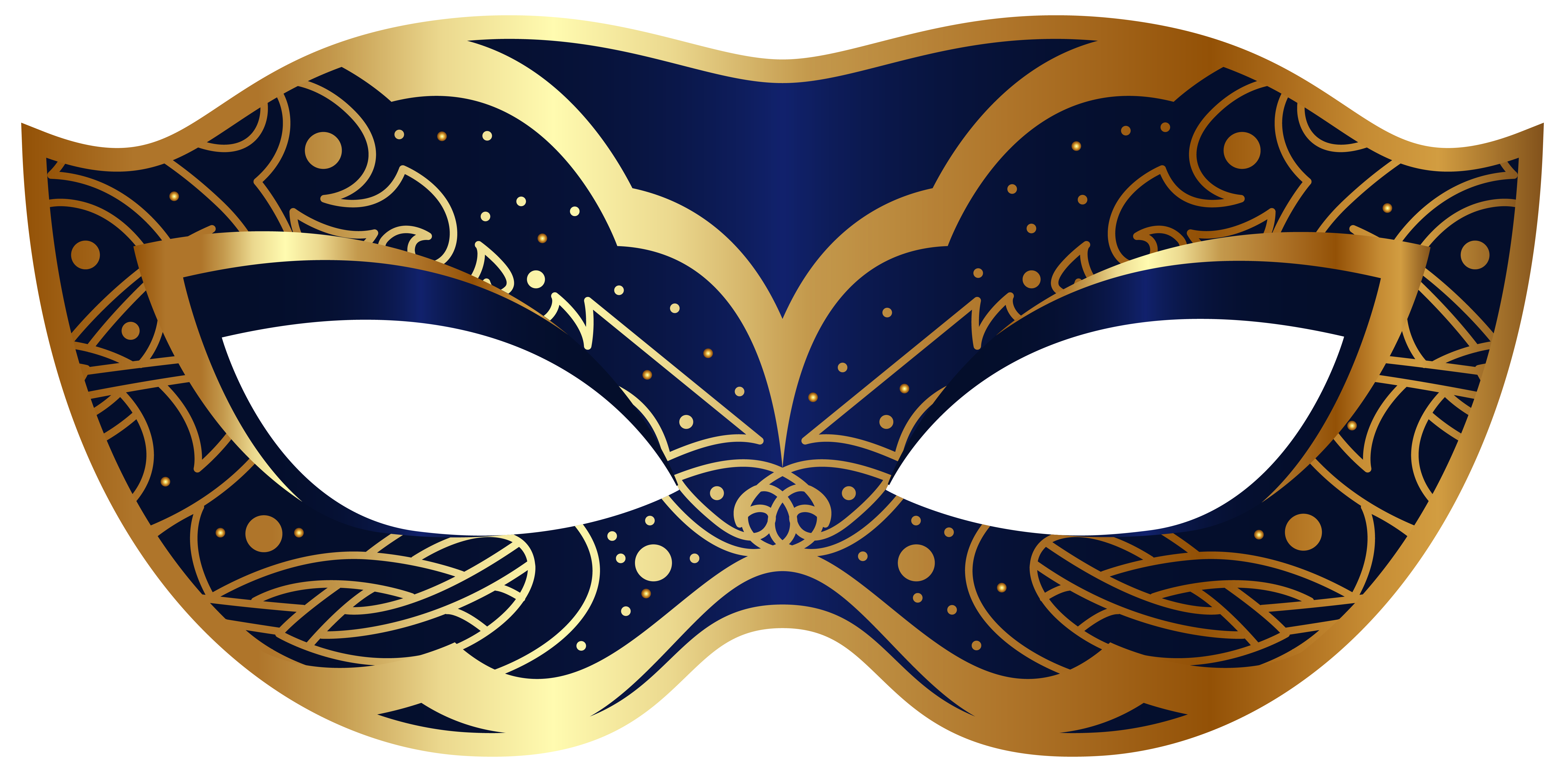 Carnaval masker transparant