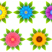Blumen Vektoren kostenlos Download PNG