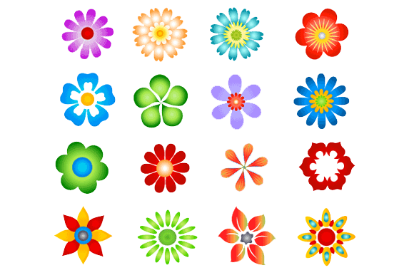 Bloemen vectoren PNG -afbeelding