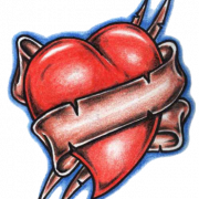 Tattoos coeur PNG Picture