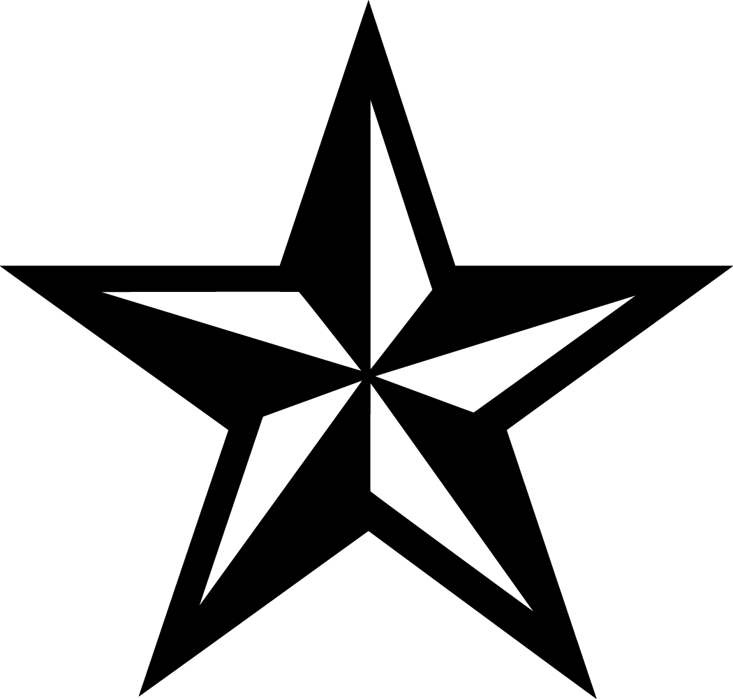 Nautical Star Tattoos PNG Image