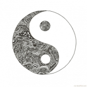 Gambar png tato yin-yang