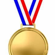 Золотая медаль PNG Clipart