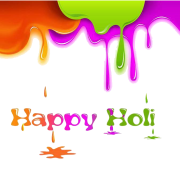 Happy Holi Text PNG Bild