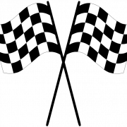 Bandera de carreras transparente