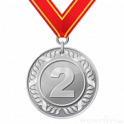 Серебряная медаль Png