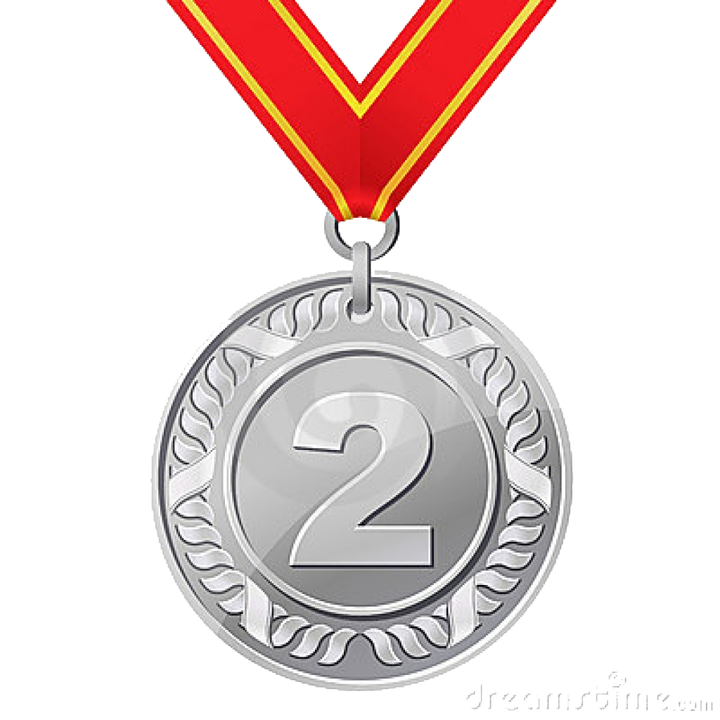 Zilveren medaille PNG