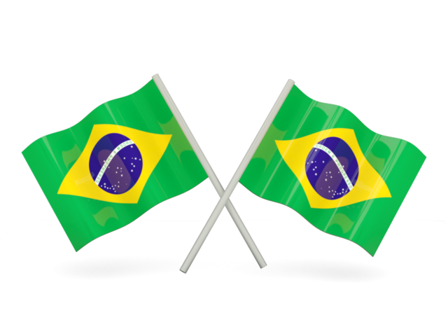 Bandiera brasiliana trasparente