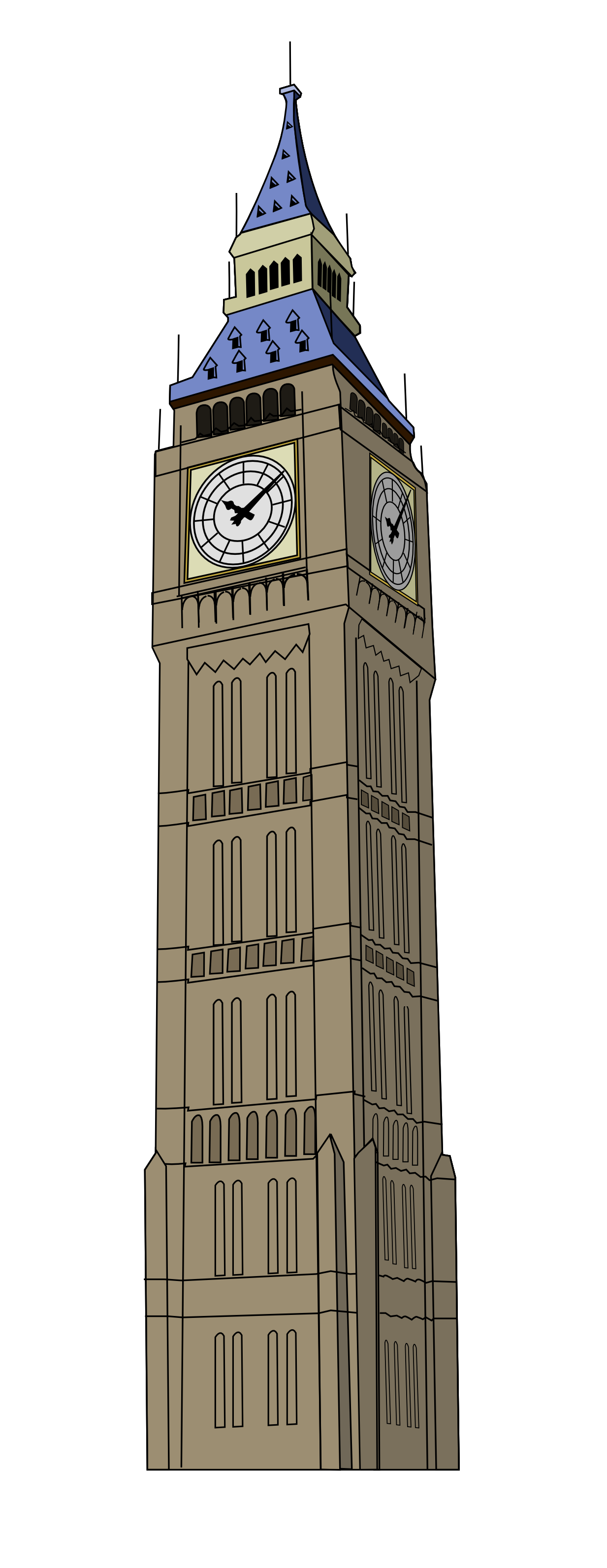 London Clock Tower Free PNG Image