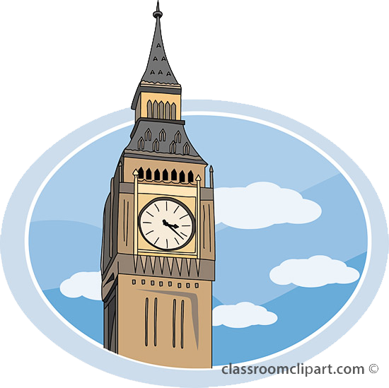 London Clock Tower PNG Image