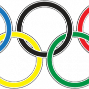 Anéis olímpicos transparentes