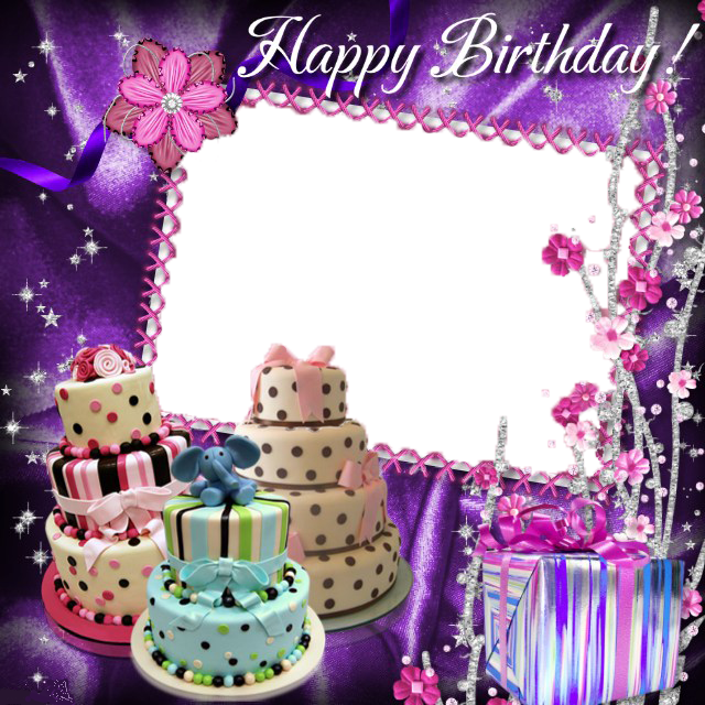 Birthday Collage Frame Free PNG Image