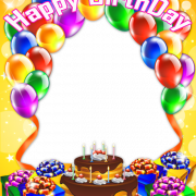 Birthday Collage Frame PNG HD
