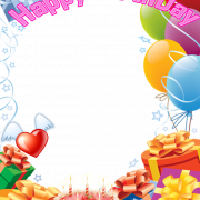 Birthday Collage Frame PNG Pic