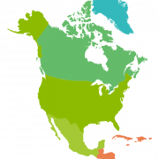 Mappa del Nord America Immagine PNG gratuita