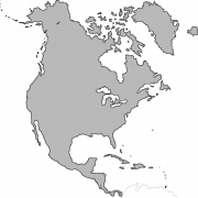 North America Map PNG Image