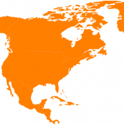 Imagem do mapa da América do Norte