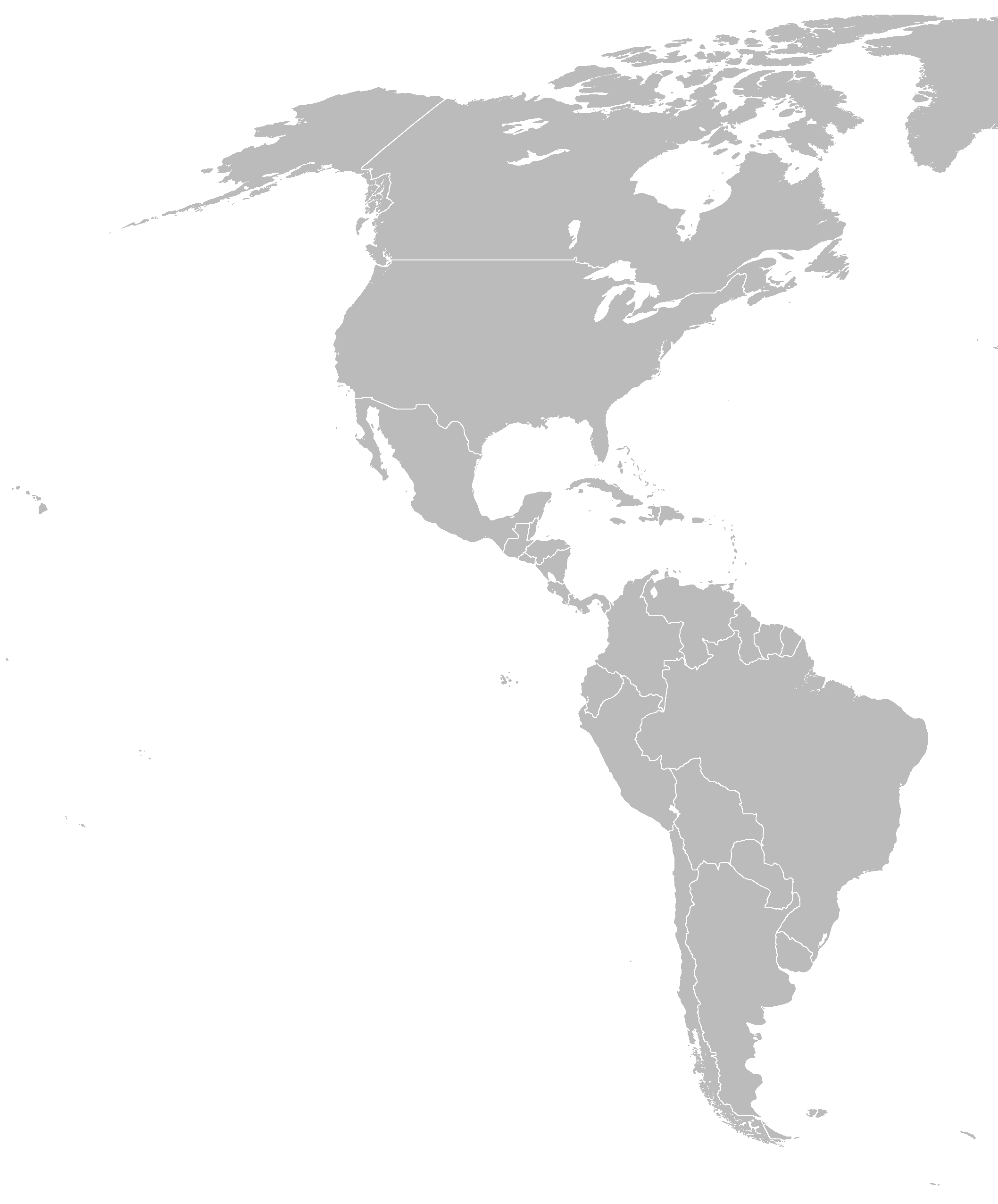 North America Map PNG