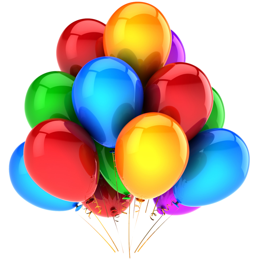 Happy Birthday Balloons Free PNG Image