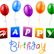 Happy Birthday Balloons PNG File