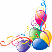 Happy Birthday Balloons PNG Image