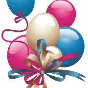 Happy Birthday Balloons PNG Image File