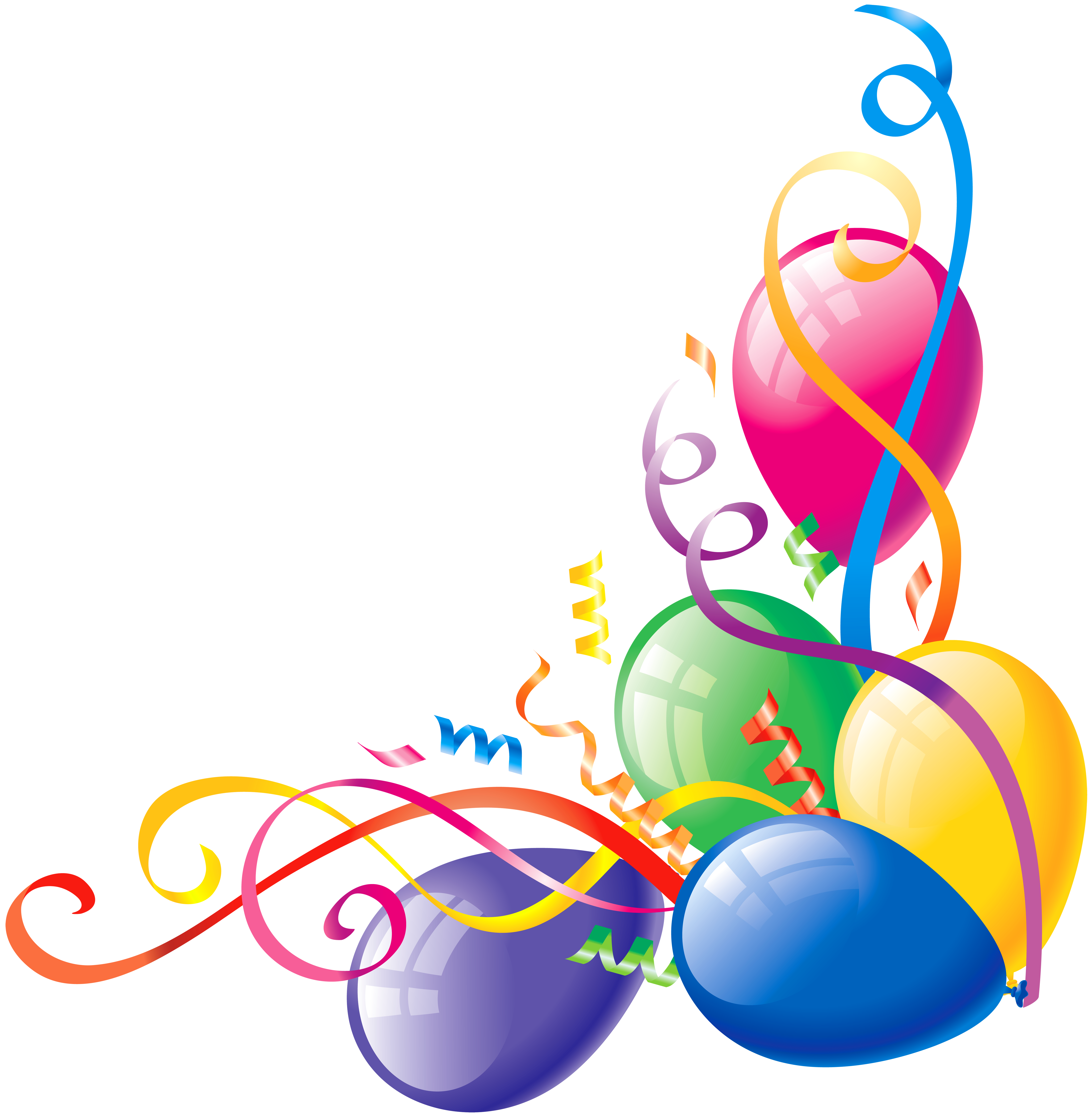 Happy Birthday Balloons PNG Image