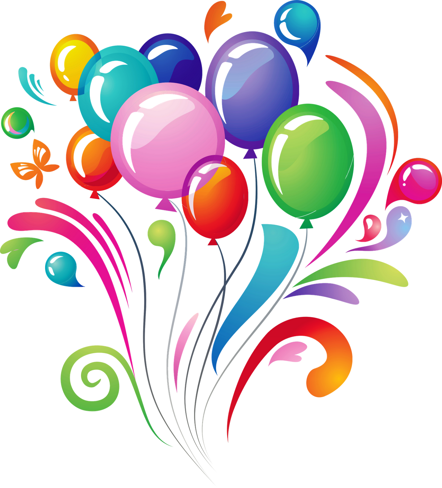 Happy Birthday Balloons PNG Photo