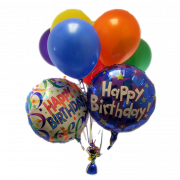 Feliz aniversário balões png foto
