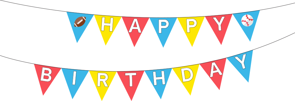 Banner de feliz cumpleaños PNG de alta calidad